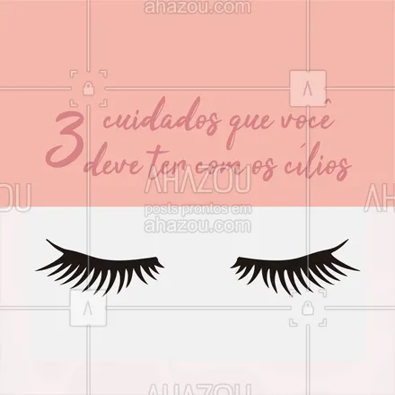 posts, legendas e frases de cílios & sobrancelhas para whatsapp, instagram e facebook: 1) O primeiro cuidado é sempre retirar toda a maquiagem da área dos olhos, principalmente para dormir. Dormir de máscara, por exemplo, obstrui os fios dos cílios e ainda pode causar alergia.
2) O segundo cuidado é sempre limpar bem os cílios, mesmo que você não use maquiagem. O mais indicado é um shampoo Johnson's Baby ou um sabonete neutro que não irrite os olhos.
3) O terceiro cuidado é investir na hidratação e nutrição dos fios! Sim, você pode cuidar dos fios com óleos como o óleo de rícino, que hidrata e estimula o crescimento.
Quais desses cuidados você já tem com seus cílios?
#cilios #ahazou #beleza #embelezamentodoolhar