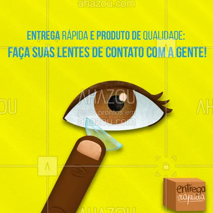 posts, legendas e frases de óticas  para whatsapp, instagram e facebook: Trabalhamos com as principais marcas do mercado. #AhazouÓticas #lentesdecontato  #oculos  #oculosdegrau  #otica  #oticas 