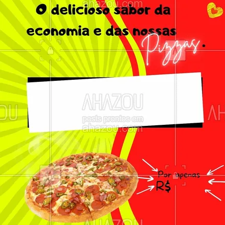posts, legendas e frases de pizzaria para whatsapp, instagram e facebook: Aproveite nossa promoção e peça já o seu sabor favorito de pizza, entre em contato agora mesmo.#pizza #ahazoutaste #pizzalover #promoção #pizzaria 