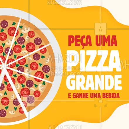 posts, legendas e frases de pizzaria para whatsapp, instagram e facebook: Aproveite nossa promoção da Black Friday, ao pedir uma pizza grande ? de dois sabores, você ganha uma bebida ? por conta da casa! Faça seu pedido: ☎️ (xx) xxxxx-xxxx #pizzaria #ahazoutaste #pizza #pizzalife #pizzalovers #Combo #BlackFriday #ahazoutaste #ahazoutaste 
