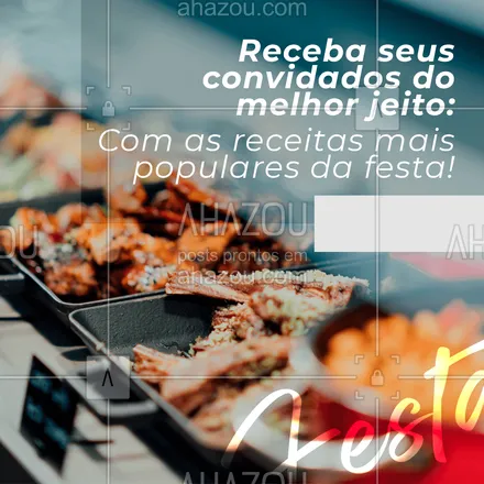 posts, legendas e frases de buffet & eventos para whatsapp, instagram e facebook: Para além dos clássicos, nosso cardápio conta com itens deliciosos para fazer o evento mais feliz!  #ahazoutaste  #buffetinfantil #catering #eventos #foodie #buffet #casamento