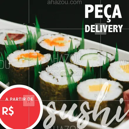 posts, legendas e frases de cozinha japonesa para whatsapp, instagram e facebook: Bateu aquela fome, aquela preguiça de ir pra cozinha e você não pode sair de casa? Peça já seu combinado de sushi pelo nosso whatsapp (xx) xxxxx-xxxx!

#sushi #ahazoutaste #delivery #quarentena