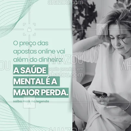 posts, legendas e frases de assuntos variados de Saúde e Bem-Estar para whatsapp, instagram e facebook: Como as apostas online estão impactando a saúde mental?

O crescente uso de plataformas de apostas online no Brasil, como o popular "jogo do Tigrinho", está provocando uma crise preocupante na saúde mental. O que muitas vezes se inicia como uma busca por ganhos rápidos, frequentemente evolui para um ciclo destrutivo de dependência.

Essa procura por resultados imediatos não só compromete o bem-estar financeiro, mas também aumenta significativamente os níveis de estresse e ansiedade. Em muitos casos, os danos psicológicos e emocionais tornam-se profundos e irreversíveis, afetando severamente a qualidade de vida das pessoas.

A ausência de uma regulamentação eficaz agrava a situação, deixando muitas pessoas vulneráveis ao endividamento e às graves consequências emocionais.
Essas plataformas de apostas estão criando um ciclo de difícil ruptura, com impactos devastadores para a saúde mental de inúmeros brasileiros.

#jogosdepostas #saudemental #sobriedade #apostasonline #tigrinho #bets #vícioembets #vicioemapostas #AhazouSaude