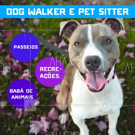 posts, legendas e frases de dog walker & petsitter para whatsapp, instagram e facebook: Conheça meu trabalho como Dog Walker e Pet Sitter, tudo feito com muito amor e carinho para que seu pet sinta-se em casa! ❤️? #dogwalker #ahazoupet #petsitter #pets #passeios 