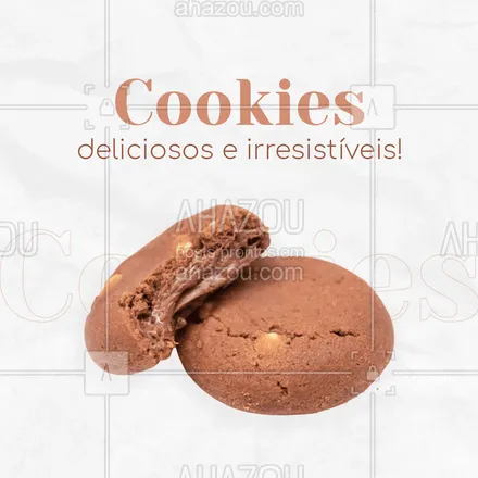 posts, legendas e frases de padaria, confeitaria, cafés para whatsapp, instagram e facebook: Venha escolher os seus biscoitos favoritos! 😋🍪
#cookies #biscoitos #ahazoutaste  #bakery  #confeitaria  #doces 