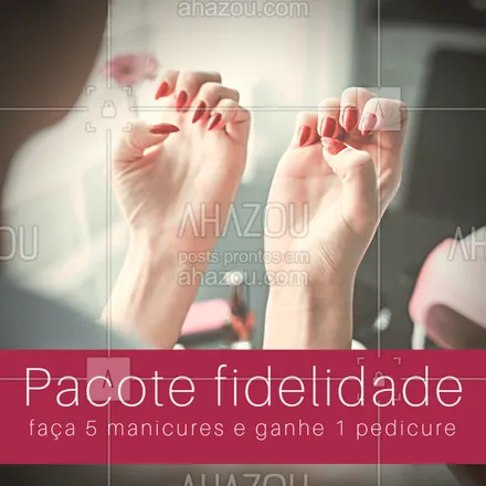 posts, legendas e frases de manicure & pedicure para whatsapp, instagram e facebook: Aproveite o nosso pacote especial de manicure!
#manicure #pacote #ahazou #ahazoubeleza #promocao