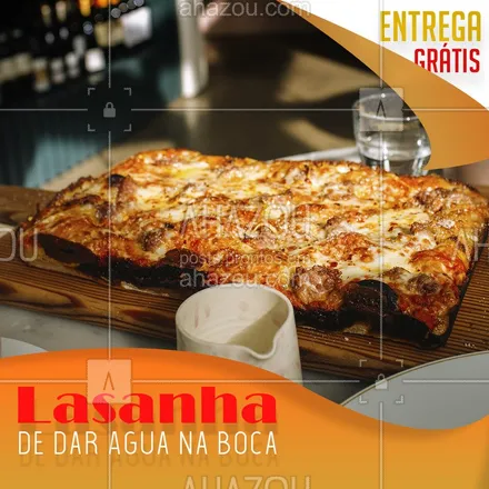 posts, legendas e frases de cozinha italiana para whatsapp, instagram e facebook: Aquela lasanha perfeita para fechar a noite. ?

#delivery #lasanha #boanoite #Ahazoutaste