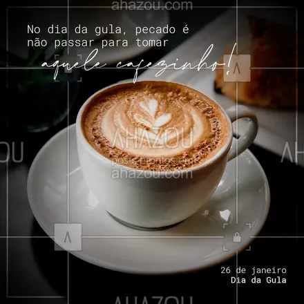 posts, legendas e frases de cafés para whatsapp, instagram e facebook: E quem sabe comer alguma coisinha também! ?? 
#diadagula #gula #ahazoutaste  #café #coffee #barista #coffeelife