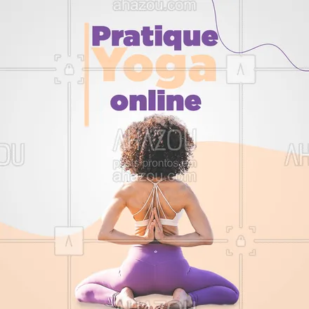 posts, legendas e frases de yoga para whatsapp, instagram e facebook: Quer praticar Yoga?
Que tal fazer isso de onde estiver?
Entre em contato e se matricule nas aulas online.
#AhazouSaude #yogaonline #pratica  #yogainspiration  #yogalife  #meditation 