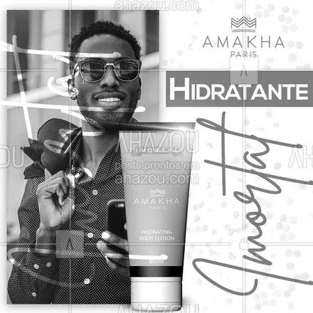 posts, legendas e frases de amakha, revendedoras para whatsapp, instagram e facebook: Hidratante Imortal - Amakha Paris⠀
⠀
É a fragrância do homem vitorioso. ⠀
⠀
Com ele todos os dias você descobre uma nova fantasia, suas notas aquáticas trazem um frescor sensual típico dos homens decididos.⠀
⠀
#AmakhaParis #AmakhaOficial #AhazouAmakha #Hidratante #Imortal #AmakhaCosmeticos #2019AnoDaAmakha #TremBala