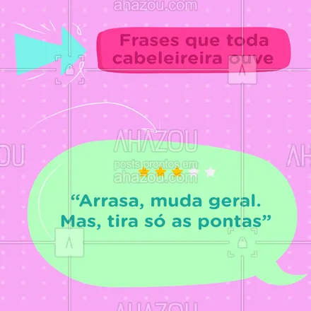 posts, legendas e frases de cabelo para whatsapp, instagram e facebook: Da série: as pérolas que a gente ouve ?‍♀
#perolas #frases #risadaria #fun #ahazou #braziliangal #bandbeauty