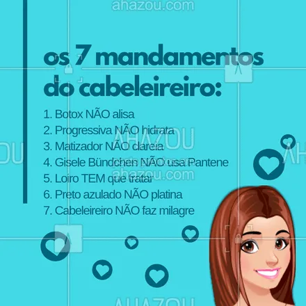 posts, legendas e frases de cabelo para whatsapp, instagram e facebook: Quem concorda? ?? #cabelo #ahazou #cabeleireiro #engraçado