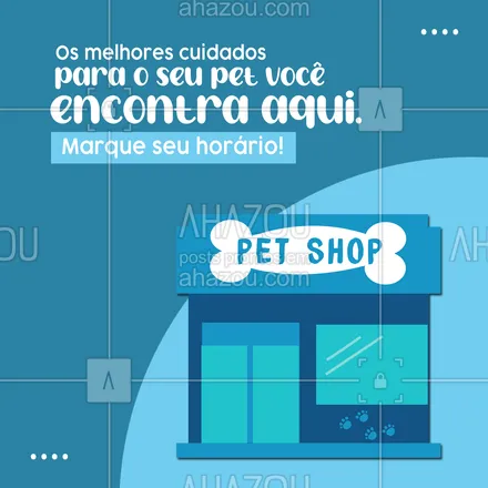 posts, legendas e frases de petshop para whatsapp, instagram e facebook: Venha deixar o seu pet mais bonito & charmoso & cheiroso com os melhores cuidados! 🥰🐶
#AhazouPet #banhoetosa  #delivery  #instapet  #petshop  #petshoponline  #tosahigiênica 