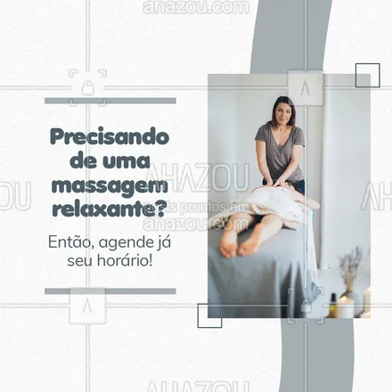 posts, legendas e frases de massoterapia para whatsapp, instagram e facebook: Estamos esperando por você, venha fazer uma deliciosa massagem. 💜 #AhazouSaude #massagem #massoterapeuta #massoterapia #relax #quickmassage 