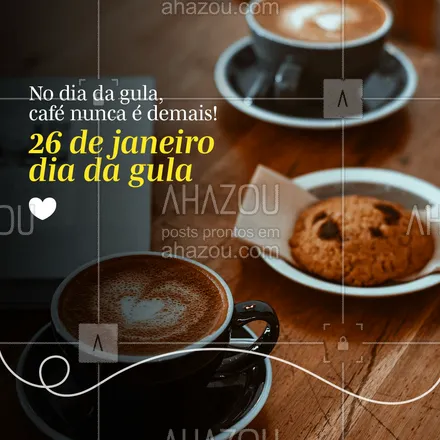 posts, legendas e frases de cafés para whatsapp, instagram e facebook:  Em nenhum dia, mas hoje principalmente! ?☕
#diadagula #cafés #ahazoutaste #gula  #coffeelife #coffee #barista