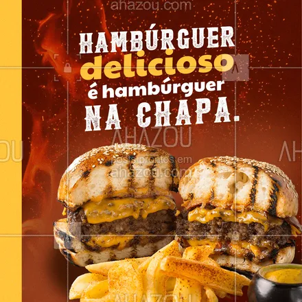 posts, legendas e frases de hamburguer para whatsapp, instagram e facebook: Está querendo comer um hambúrguer delicioso? Aqui temos o melhor hambúrguer na chapa da região. Venha se deliciar ou ligue e faça o seu pedido (inserir número). #burger #hamburgueria #artesanal #ahazoutaste #hamburgueriaartesanal #burgerlovers #hamburguer #hamburguernachapa #convite