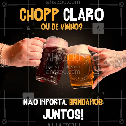 posts, legendas e frases de bares para whatsapp, instagram e facebook: Escolha a sua preferida, estamos aqui para te atender: Temos chopp claro e de vinho! <3
#chopp #choppdevinho #beer #beerlovers #ilovebeer #ahazoutaste