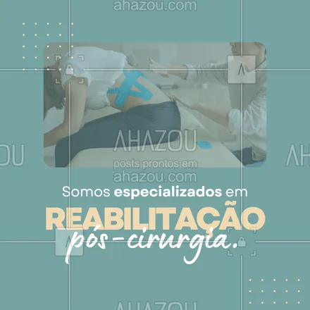 posts, legendas e frases de fisioterapia para whatsapp, instagram e facebook: Tratamentos eficazes e profissionais especializados na área. Aqui você tem certeza que sua reabilitação pós-cirurgia vai ser um sucesso. Então entre em contato 📱 (inserir número) e agende já um horário. #fisio #fisioterapeuta #fisioterapia #qualidadedevida #physiotherapy #AhazouSaude #saúde #bemestar #viverbem #reabilitação #cirurgia #reabilitaçãopóscirurgia #tratamento #cuidados 
