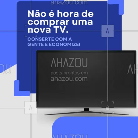posts, legendas e frases de para whatsapp, instagram e facebook: Antes de pensar em trocar de televisão, fale com a gente!
Podemos resolver seu problema com rapidez e economia.
Solicite seu orçamento e recupere sua TV!
#tvcomproblema #consertotv #assistenciatecnicadeeletronicos #economize #reparotvcomgarantia #eletronicacomseguranca #tvnovadenovo