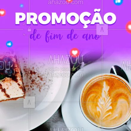 posts, legendas e frases de cafés para whatsapp, instagram e facebook: Aproveite nossas promoções de fim de ano!
#ahazou #promocao #fimdeano