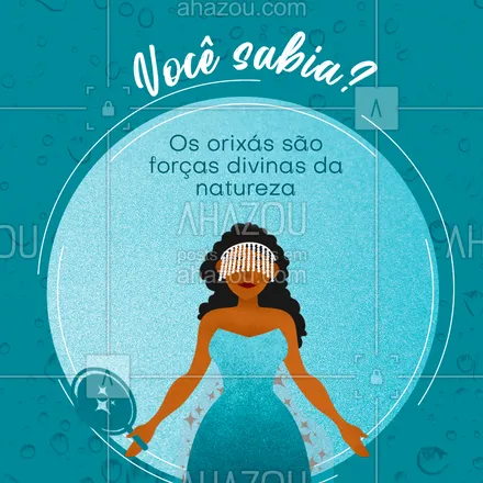 posts, legendas e frases de outras fés & religiões para whatsapp, instagram e facebook: Cada Orixás tem sua energia representada por elementos da natureza: água, fogo, vento, terra e éter. Eles são a força divina que, regida por Olorum, comanda os diferentes aspectos das nossas vidas. Portanto, Orixá é a mais sublime representação da vida! #Umbanda #Orixas #Natureza #AhazouFé #Olorum #Umbandista