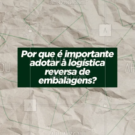 posts, legendas e frases de assuntos variados de revenda para whatsapp, instagram e facebook: Através da logística reversa de embalagens, é possível diminuir o impacto ambiental causado pelo descarte inadequado de resíduos sólidos, além de que, as embalagens usadas sao úteis para a fabricação de novas por meio da reciclagem! 😉
#descarte #meioambiente #AhazouRevenda #sustentabilidade #reciclagem