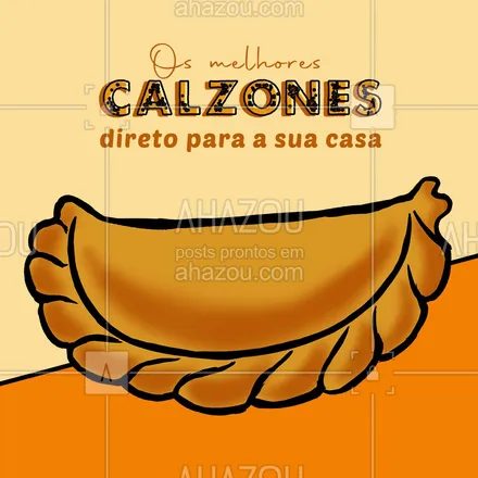 posts, legendas e frases de cozinha italiana, pizzaria para whatsapp, instagram e facebook: Peça agora os seus calzones e receba em casa, quentinho e gostoso! ?? 
#calzones #massas #ahazoutaste  #comidaitaliana #cozinhaitaliana