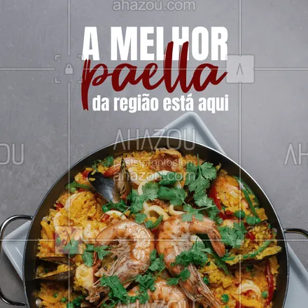 posts, legendas e frases de comidas variadas, peixes & frutos do mar para whatsapp, instagram e facebook: Você nunca provou uma paella tão saborosa antes. Venha nos visitar e se surpreenda com toda essa explosão de sabor. #delivery #eat #foodlovers #frutosdomar #ahazoutaste#ilovefood #instafood #peixes #pescados #sabor #qualidade #opções #cardápio #paella