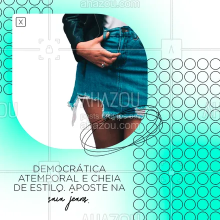 posts, legendas e frases de moda feminina para whatsapp, instagram e facebook: Conheça a nossa coleção de saia jeans e garanta um estilo incrível e atemporal nos seus looks. Então aproveite, venha nos visitar e garanta já a sua. #fashion #AhazouFashion #fashionista #lookdodia #moda #modafeminina #OOTD #estilo #saia #saiajeans