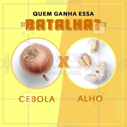 posts, legendas e frases de hortifruti para whatsapp, instagram e facebook: E aí galera? Qual vocês preferem??? #legumes #enquete #AhazouTaste #gastronomia #cebola #alho