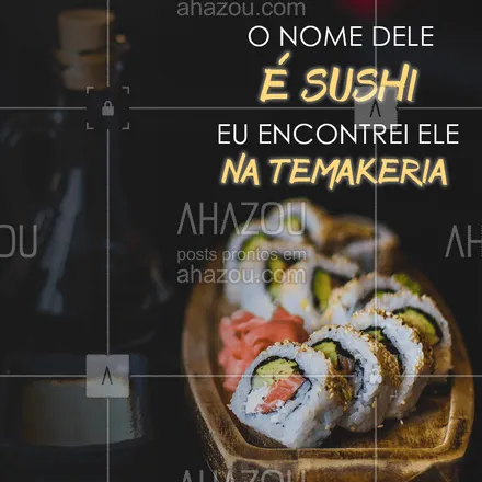 posts, legendas e frases de cozinha japonesa para whatsapp, instagram e facebook: Quem prefere essa versão? ? #sushi #comidajaponesa #ahazou #japa #japones 