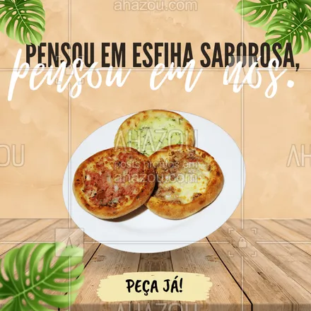 Hoje são DUAS esfihas grátis de qualquer sabor para quem comprar