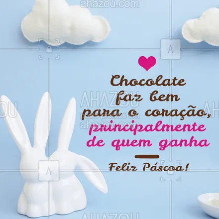 posts, legendas e frases de posts para todos para whatsapp, instagram e facebook: Feliz Páscoa! #chocolate #páscoa #ahazou #namorados