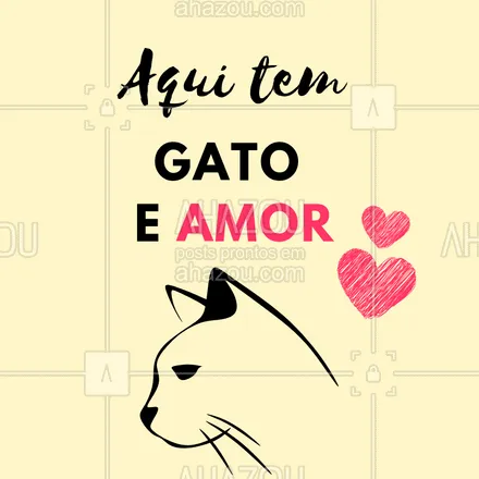 posts, legendas e frases de assuntos variados de Pets para whatsapp, instagram e facebook: Puro amor! #pet #cat #ahazoupet #amor