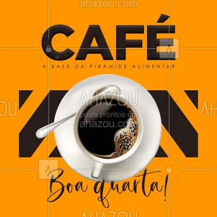 posts, legendas e frases de cafés para whatsapp, instagram e facebook: Quem mais faz do café a base da pirâmide alimentar? 😝☕🤣🤣´
#ahazoutaste #barista  #café  #cafeteria  #coffee  #coffeelife 