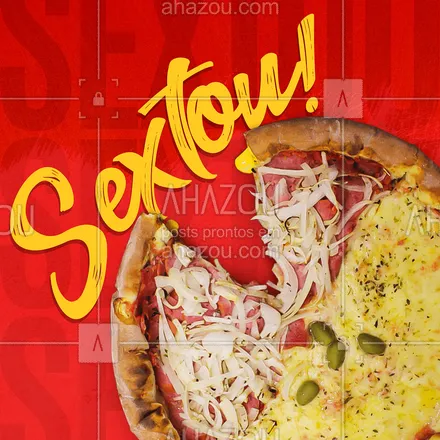 posts, legendas e frases de pizzaria para whatsapp, instagram e facebook: Quem aí vai sextar da melhor forma: COM PIZZA?! ??
 #ahazoutaste  #pizza #pizzaria #pizzalife #pizzalovers