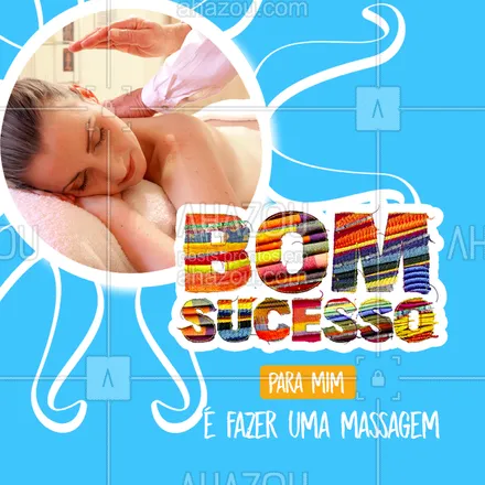 posts, legendas e frases de massoterapia para whatsapp, instagram e facebook: Agende já sua massagem e faça SUCESSO relaxando ??‍♂️ #massagem #ahazou #massoterapia #bomsucesso #novela