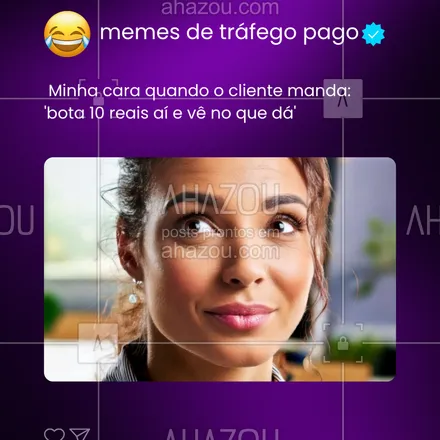 posts, legendas e frases de marketing digital para whatsapp, instagram e facebook: Investir em tráfego com R$10 e querer retorno de R$10.000 é o famoso "fé no milagre e vai"! 😅
Tráfego pago é planejamento e consistência.
#trafegopago #midiapaga #adsnaweb #memesdegestaodetrafego #humordigital