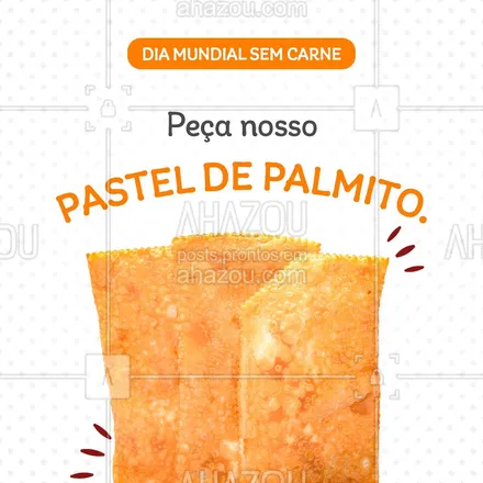 posts, legendas e frases de pastelaria  para whatsapp, instagram e facebook: Nosso delicioso pastel de palmito é a boa pedida para o dia de hoje.
Peça o seu e saboreie.
#ahazoutaste  #foodlovers  #amopastel  #instafood  #pastel  #pastelaria  #pastelrecheado 
