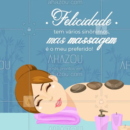 posts, legendas e frases de massoterapia para whatsapp, instagram e facebook: Massagem é tudo de bom! ? #massagem #ahazou #massoterapia