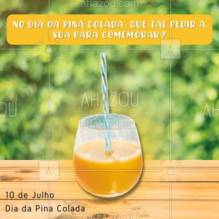 posts, legendas e frases de bares para whatsapp, instagram e facebook:  Garantimos que você não vai se arrepender! ??
#pinacolada #diadapinacolada #ahazoutaste  #bar #drinks #cocktails