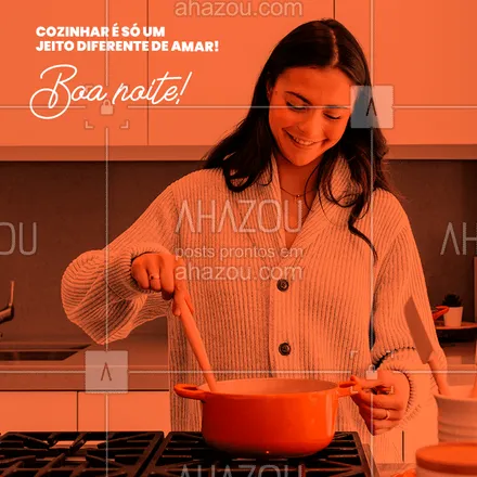 posts, legendas e frases de assuntos variados de gastronomia para whatsapp, instagram e facebook: Mostre todo seu amor pelas pessoas pela arte de cozinhar!#ahazou #ahazoutaste #cozinhar #gastronomia #love #motivacional #frases #boanoite