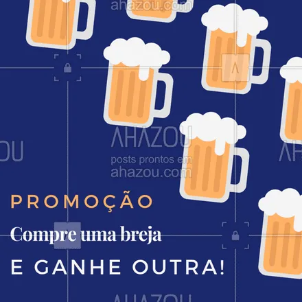 posts, legendas e frases de bares para whatsapp, instagram e facebook: Você não vai perder essa promoção, né? Corre pra cá! #promoção #cerveja #ahazou