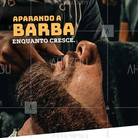 posts, legendas e frases de barbearia para whatsapp, instagram e facebook: Para que sua barba cresça simetricamente, é preciso aparar a barba por vezes. Com o auxílio de um pente, use uma tesoura para cortar os fios, evitando assim que se corte pelos que não deveriam ser cortados, aparando apenas os pelos maiores e necessários.
 #barba  #barbearia #AhazouBeauty #barbeirosbrasil  #barber  #cuidadoscomabarba 