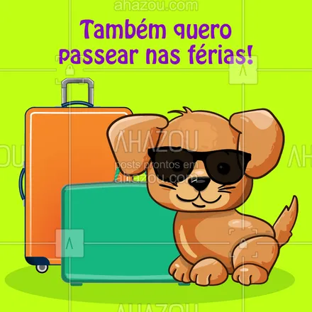 posts, legendas e frases de dog walker & petsitter para whatsapp, instagram e facebook: Tem viagem agendada mas não tem como levar o seu amigão? Pode deixar que comigo ele vai curtir as férias. #dogwalker #passeiocompet #dogwalk #passeiocanino #ahazoupet