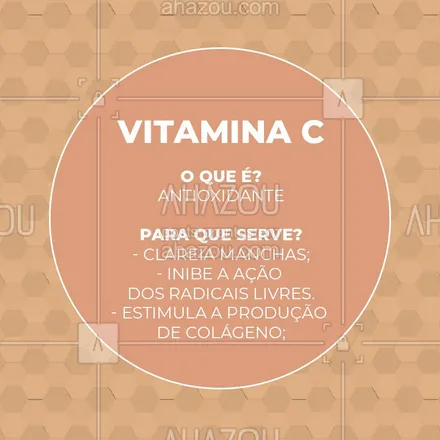 posts, legendas e frases de estética facial para whatsapp, instagram e facebook: Você tem produtos que tenham vitamina C incluídos na sua rotina de cuidados? Comenta aqui embaixo! #esteticafacial #ahazou #peleperfeita #vitaminac