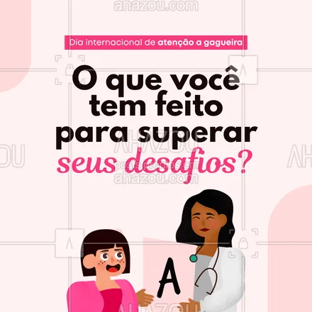 posts, legendas e frases de fonoaudiologia para whatsapp, instagram e facebook: Nossos desafios são combatidos por nós mesmos. O que você tem feito? Se agir, terá melhores resultados. Converse, peça ajuda e não desanime por conta das suas limitações. #AhazouSaude #saude  #viverbem  #fonoaudiologia  #fono  #bemestar 