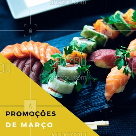 posts, legendas e frases de cozinha japonesa para whatsapp, instagram e facebook: Confere só os precinhos especiais desse mês! #ahazou #promoçao #promocional #promoçoesdomes