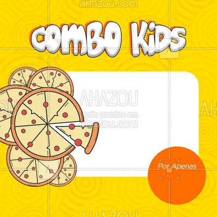 posts, legendas e frases de pizzaria para whatsapp, instagram e facebook: O combo kids está na área para tornar o Dia das Crianças ainda mais delicioso com nossas pizzas! Aproveite! 😍
#ahazoutaste #pizzaria  #pizza  #pizzalife  #pizzalovers 