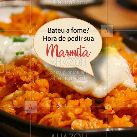 posts, legendas e frases de marmitas para whatsapp, instagram e facebook: Aproveite para pedir sua marmita e mate sua fome. ? #marmita #ahazou #comida #alimentaçao